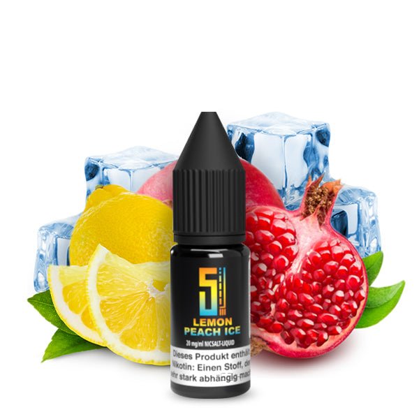 5EL Lemon Peach Ice Nikotinsalz Liquid