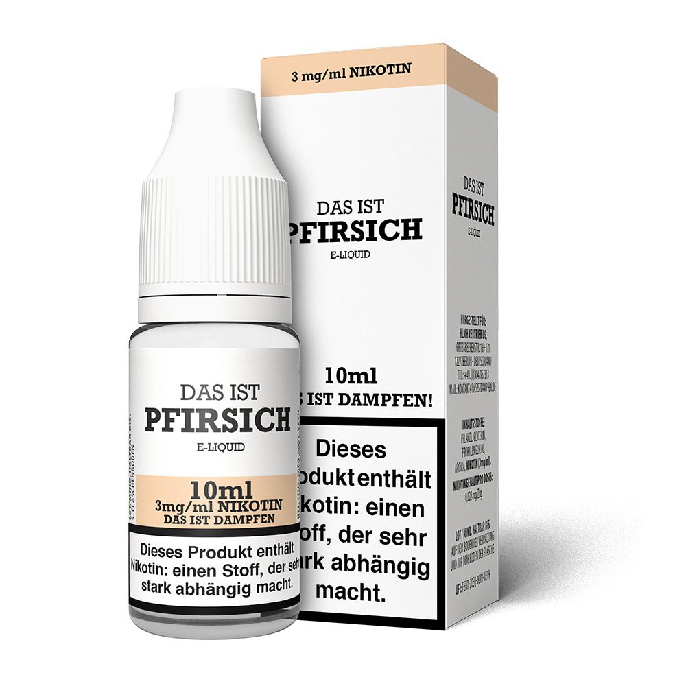 Das ist Dampfen Pfirsich Liquid