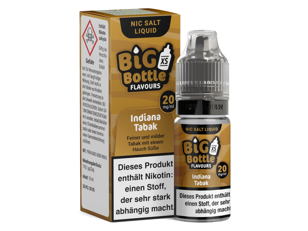 Big Bottle Indiana Tabak Nikotinsalz Liquid