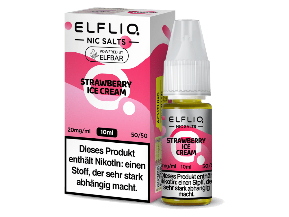 ELFLIQ Strawberry Ice Cream Nikotinsalz Liquid