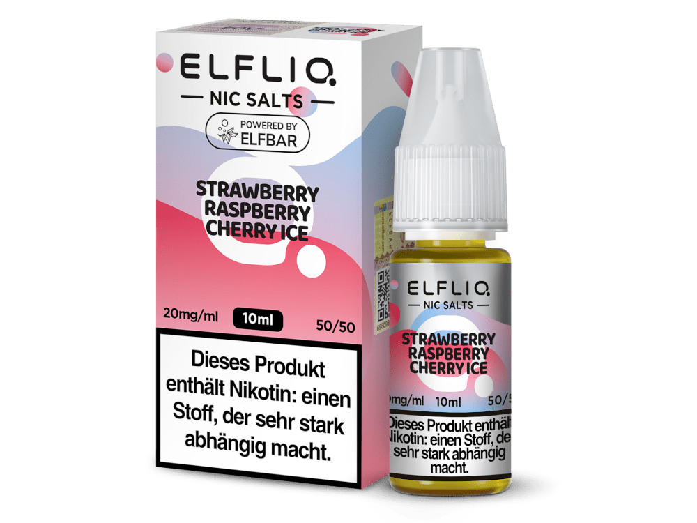 ELFLIQ Strawberry Raspberry Cherry Ice Nikotinsalz Liquid