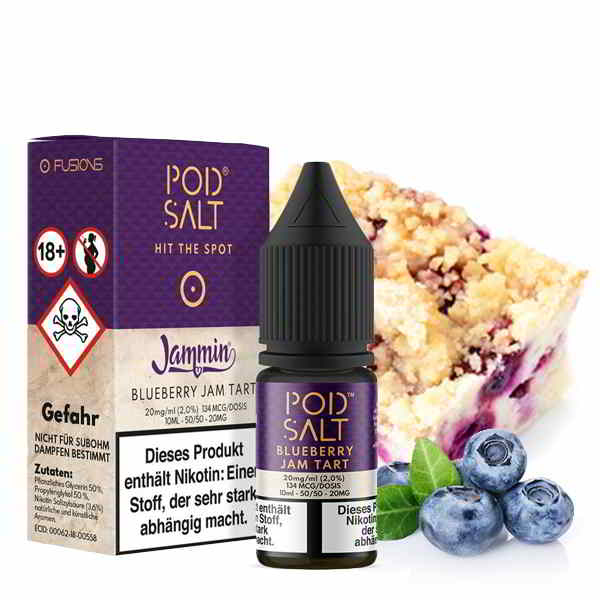Pod Salt Fusion Blueberry Jam Tart Nikotinsalz Liquid